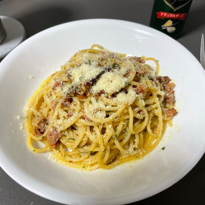 ガツンとアメリカンな朝食ペペロンチーノ!!